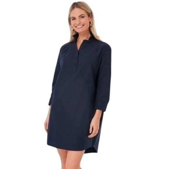 Pomander Place Dresses & Skirts - Pomander Place Tuckernuck Navy Shift Dress Medium Coastal Grandmother Preppy Lux